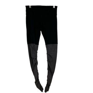 Alo yoga goddess leggings black gray womens‎ S ribbed athletic dance